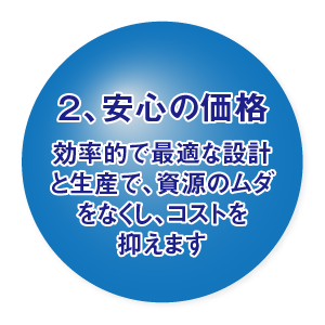 安心の価格